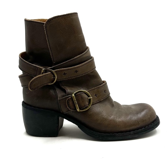 Fiorentini + Baker Shoes - Fiorentini & Baker | Brown Leather Strappy Ankle Boots Size 37